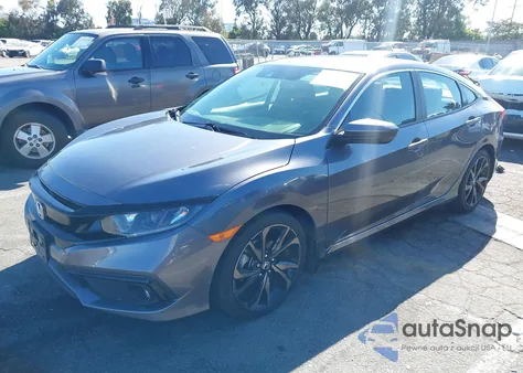 2020 Honda Civic Sport z USA, uszkodzony, nr VIN 2HGFC2F84LH576251